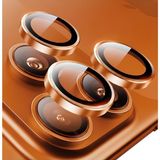 Piyasa Sepeti Apple iPhone 17 Pro Max Metal Çerçeveli Kamera Koruma Lensi Turuncu