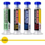 Piyatech 4'lü 20 G Şırınga Krem Lehim Pastası Seti – Bga Smd Elektronik Tamir Flux MS38 MS58 MS83 MS17 - 1 Adet - 00-Siyah - Beyaz