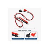 Piyatech 70cm Test Ölçüm Probu Voltmetre Avometre Kablosu Yedek Kablo 1000v 10a Tüm Multimetreler Ile Uyumlu