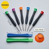 Piyatech 8026 Model 9 Parça Hassas Telefon Gözlük Saat Elektronik Tamir Tornavida Seti - Ekran Sökme Onarım Kiti - 001-Renkli - 15