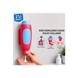 Piyatech Banyo Şampuan Duş Dispenseri - Sıvı Sabunluk Duvara Monte Manuel Sabunluk - Şampuan ve Sabun Şişeleri için, Silikon Hazn