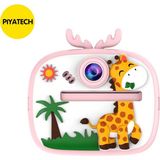 Piyatech Çocuk Fotoğraf Makinesi - Şipşak Termal Yazıcılı, 1080P Hd Çift Kameralı Dijital Çocuk Kamerası - Beyaz