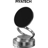 Piyatech Çok Amaçlı 360° Dönebilen Mıknatıslı Araç Içi ve Masaüstü Vantuzlu Telefon Tutucu - Normal - 000-Siyah