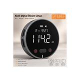 PİYATECH Dijital Mesafe Ölçüm Tekerleği LCD Ekranlı Şarjlı Hassas Ölçer 0-99.9m