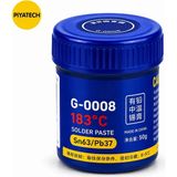 Piyatech G-0008 183 Derece SN63/PB37 Anakart ve Cep Telefonu Tamiri Için Krem Lehim Pastası 50 Gram - 1 Adet - 00-Siyah - Beyaz
