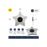 Piyatech Hassas Ölçüm Yıldız Cetvel 0.1 Mm Ultra İnce Metal Hassasiyet Ayarı Tamir Aleti 5.4 Cm