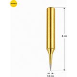 Piyatech Ince Sivri Uçlu Profesyonel Havya Ucu 4 cm Hassas Lehimleme Ucu Yüksek Dayanımlı - 1 Adet - 00-Siyah - Beyaz