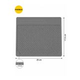 Piyatech Isıya Dayanıklı Silikon Tamir Matı Anti-Statik Lehimleme Ve Bakım Pedi 25x17.5 cm - Gri