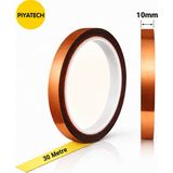 Piyatech Kapton Yanmaz Bant Yüksek Isıya Dayanıklı Isı Bandı 10 mm x 30 Metre - Beyaz - 1 Adet