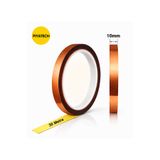 PİYATECH Kapton Yanmaz Bant Yüksek Isıya Dayanıklı Isı Bandı 15 mm X 30 Metre