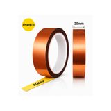 PİYATECH Kapton Yanmaz Bant Yüksek Isıya Dayanıklı Isı Bandı 20 mm X 30 Metre