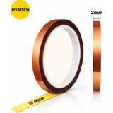 Piyatech Kapton Yanmaz Bant Yüksek Isıya Dayanıklı Isı Bandı 2mm x 30 Metre - 1 - Beyaz - 1 Adet