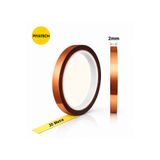 PİYATECH Kapton Yanmaz Bant Yüksek Isıya Dayanıklı Isı Bandı 2mm X 30 Metre