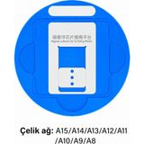 Piyatech Manyetik Levitasyonlu Çip Kalaylama Platformu Standart Set (Platform + A8–A15 Şablonları) - 1 Adet - 00-Siyah - Beyaz