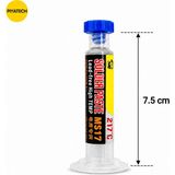 Piyatech MS17 Kurşunsuz Şırınga Krem Lehim Solder Paste 217 Derece 20G 7.5 cm - 1 Adet - 00-Siyah - Beyaz