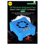 PİYATECH RL-014E UV Kürleme Lambası ve Soğutma Fanı - 4'ü 1 Arada Toz Göstergeli Duman Tahliye Fanı