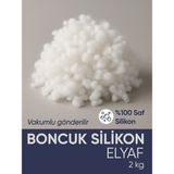 Piyes Home 2 Kg 50 x 70 cm Yıkanabilir Yastık Boncuk Silikon Elyaf Düz Beyaz Yumuşak Yapışma Yapmaz