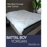 Piyes Home Mikrofiber Kumaşlı Battal Boy Yorgan 215 x 235 - 215 x 235 cm - Beyaz