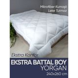 Piyes Home Mikrofiber Kumaşlı Extra Battal Boy Yorgan 240 x 260 - 240 x 260 cm - Beyaz