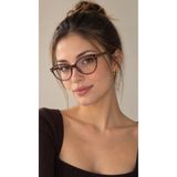 PİYESBOUTİQUE LUNO- MAVİ IŞIK KORUMALI GÖZLÜK UNİSEX CAT EYE OPTİK CAM UYUMLU KILIF VE BEZ HEDİYELİ 52 EKARTMAN