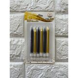 Piyop 6li Pasta Mumu Gold-Siyah 10 cm