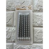 Piyop 6li Pasta Mumu Gümüş 13 cm