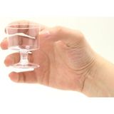 Piyop 6lı Şeffaf Mini Lohusa Şerbeti Kadehi Sade 5.5x4.5 cm