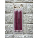 Piyop 6li Simli Pasta Mumu Pembe 17 cm