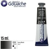 Piyop Aquafine Guaj Boya Tüp 15ML 034 Ivory Black