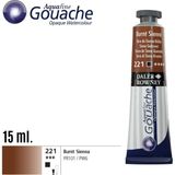 Piyop Aquafine Guaj Boya Tüp 15ML 221 Burnt Sienna