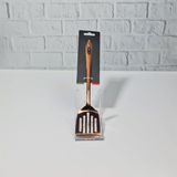 Piyop Çelik Paslanmaz Mutfak Spatulası Delikli Spatula Rose