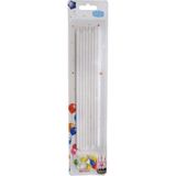 Piyop Doğum Günü Pasta Mumu Pastel 20 cm - 8'li Beyaz