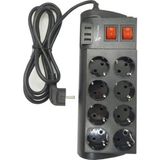 Piyop Ftr-08 8'li Termal Akım Korumalı 3 USB Li Priz