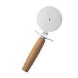 Pizza Kesici – Ahşap Saplı Paslanmaz Çelik, Yuvarlak Bıçaklı Pizza Dilimleyici | Ergonomik, Dayanıklı, Şık Tasarım