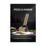 Pizza Merdanesi - Profesyonel Ahşap Saplı Hamur Açma Merdanesi -