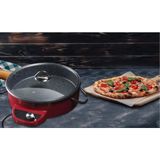 Pizzacım Elektrikli Çok Amaçlı Tava - Kırmızı