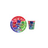 Pj Maskeliler 8 Kişilik Pj Mask Pija Maskeliler Doğum Günü Tabak Bardak Seti