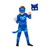 Pj Maskeliler Pija Maskeliler Kostüm Catboy Kedi Çocuk (Mavi) 2 Maskeli Kostüm - 5 - 7 Yaş