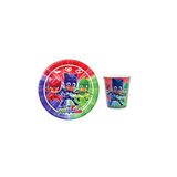 Pj Maskeliler Pj Mask Pija Maskeliler Doğum Günü Tabak Bardak Seti 24 Kişilik