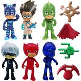 Pj Masks Pijamaskeliler Figür Seti 10'lu Erkek Çocuklar İçin Koleksiyonluk Hareketli Oyuncaklar