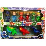 Pj Masks Yeni Sezon Büyük Set Pijamaskeliler Figür Seti 6 Kalekter 3 Araba Lı 9 Lu Set T3514235230C - Renkli