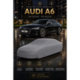 PJ & Me Audi A6 2012-2026 Uyumlu Oto Branda Tam Gövde Araç Koruma Örtüsü %100 Suya Dayanıklı UV Korumalı Nefes Alabilen Boya Dostu 4 Mevsim Gri