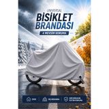 PJ & Me Universal Bisiklet Brandası Su Geçirmez UV Korumalı 4 Mevsim Bisiklet Koruma Örtüsü Kilit Uyumlu