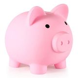 PJDRLLC Kumbara, Kırılmaz Plastik Para Bankası, Kız ve Erkek Para Bankası, Orta Boy Kumbaralar, Doğum Günü için Pratik Hediyeler, Paskalya, Baby Shower (Pembe)