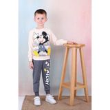Pjk2i Mickey Mouse Desenli Füme 2 Ip %100 Pamuk Erkek Çocuk Eşofman Takımı 3-10 Yaş 7238-F - 3 - 4 Yaş