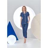 Pjs 24203 Kadın Puanlı Düğmeli Pijama Takım