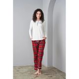 Pjs 24561 Kadın Ekose Pijama Takımı