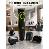 Pk Wear 5'i 1 Arada Erkek Bakım Seti Çok Başlıklı Sakal Vücut Burun Kulak Tıraş Makinesi