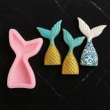 PK1001525-2 - Silikon Kalıp Mum Kalıbı Deniz Kızı Kuyruk Büyük