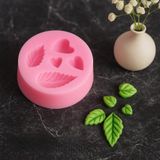 PK1001650 - Silikon Kalıp Mum Kalıbı Minik Yapraklar